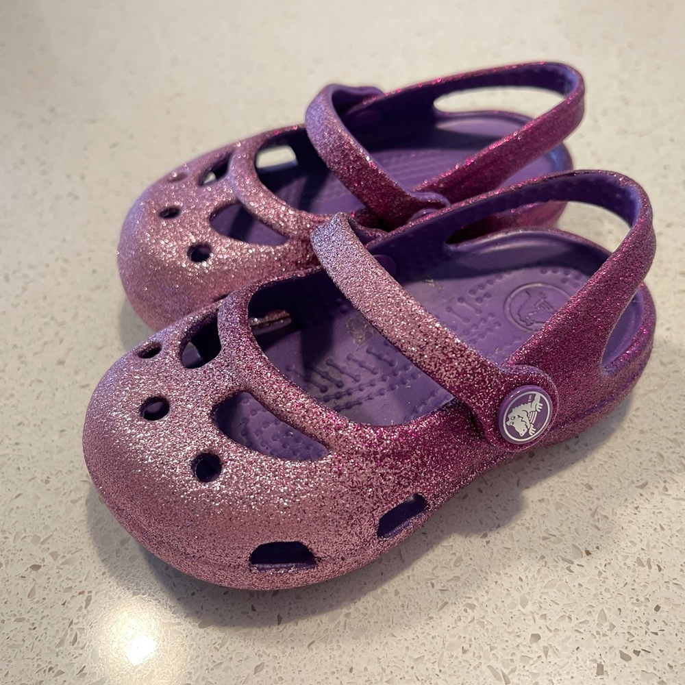 Rare Purple Ombré Crocs, Size 4 (toddler)